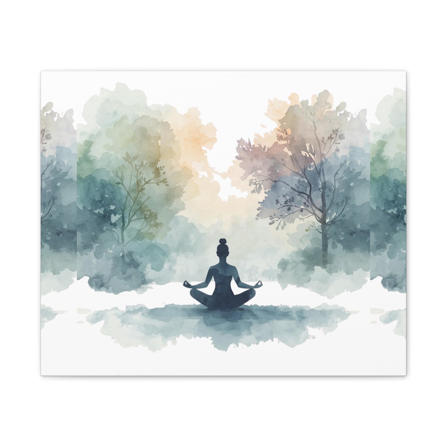 Peace Within Meditation Canvas Wall Art | Eco-Limited