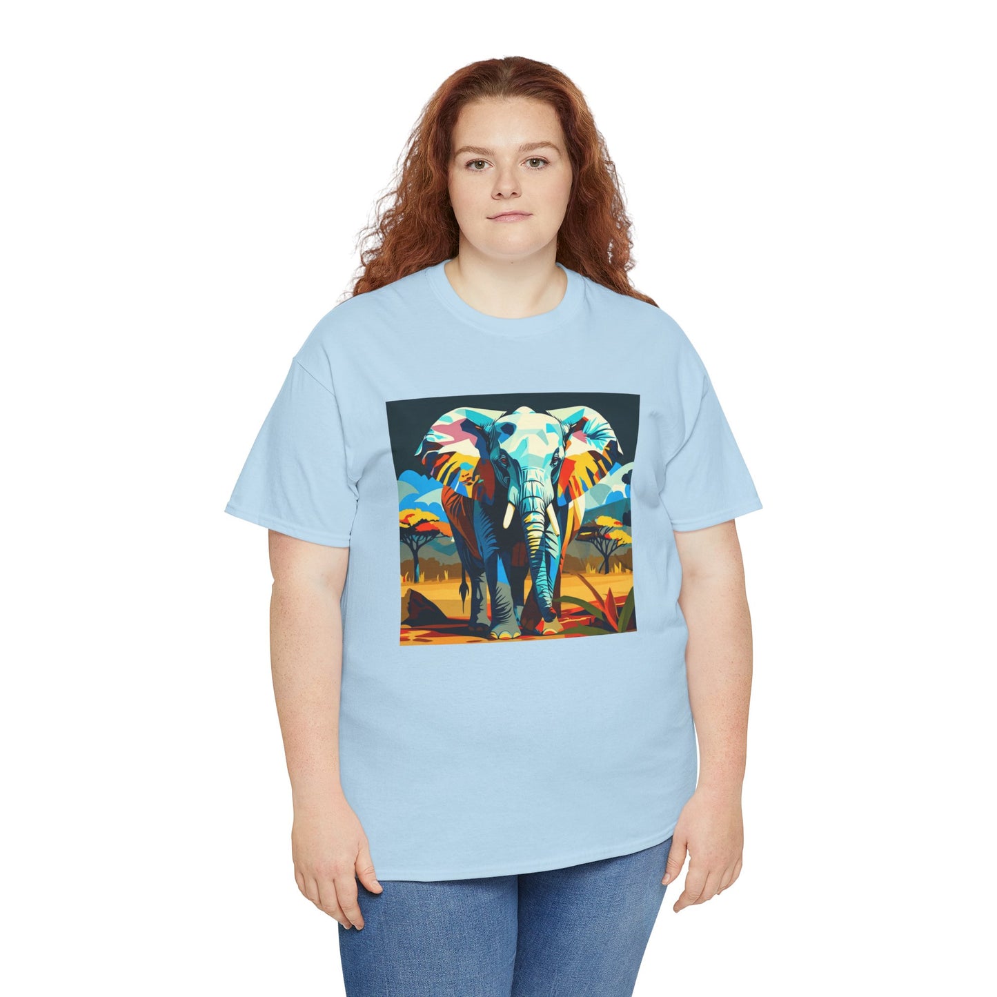Colorful Elephant Art T-Shirt | Eco-Limited
