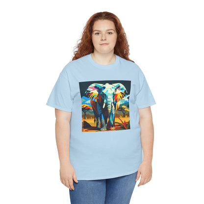 Colorful Elephant Art T-Shirt | Eco-Limited