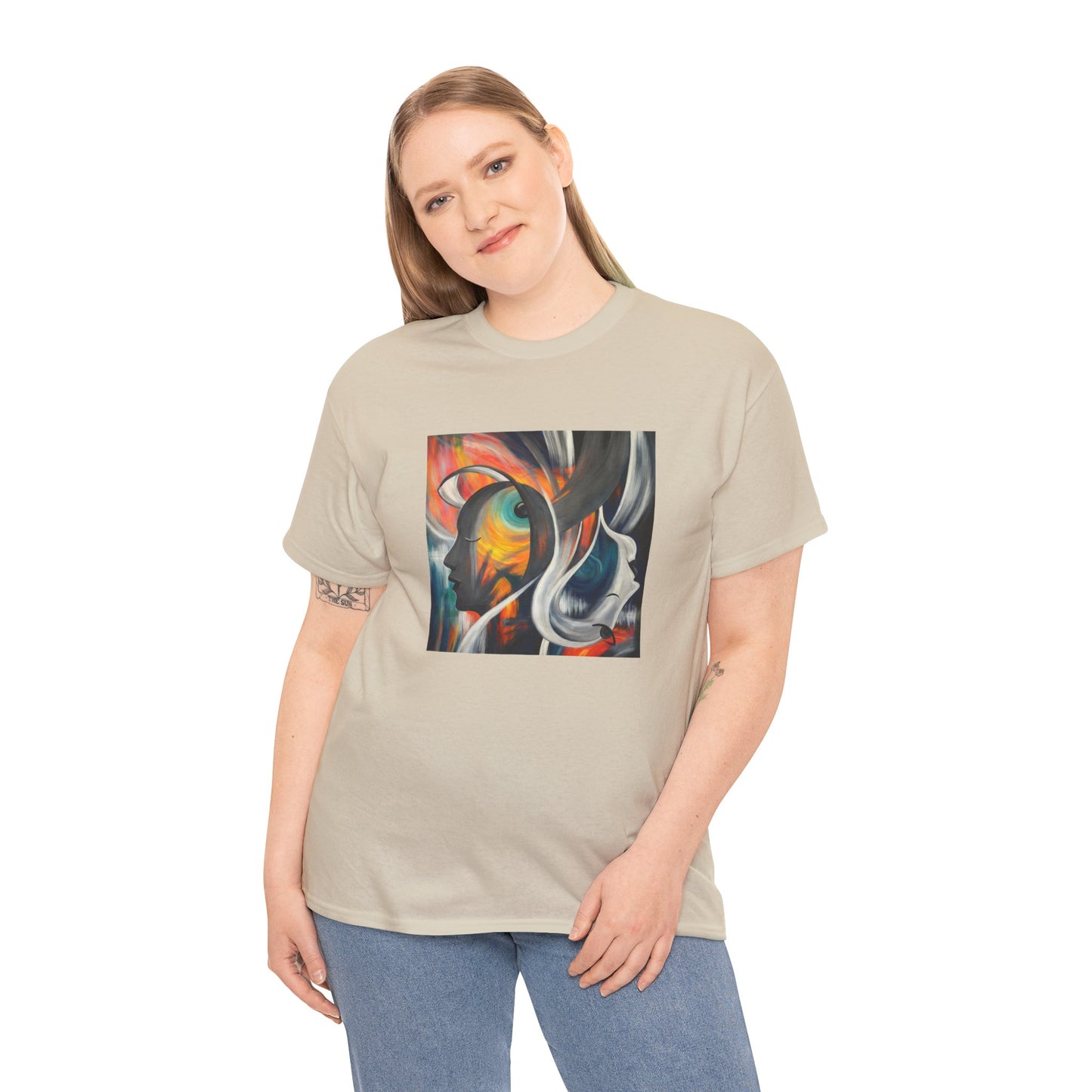 Abstract Expression Portrait T-Shirt | Eco-Limited
