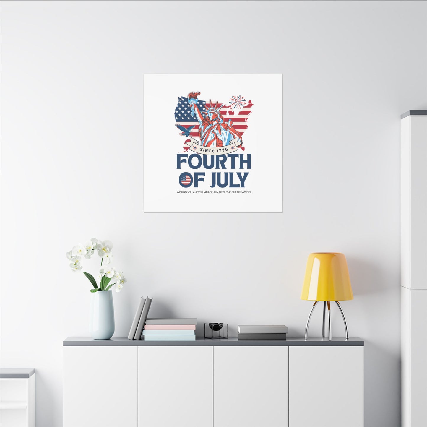 Fourth of July Canvas Wall Art