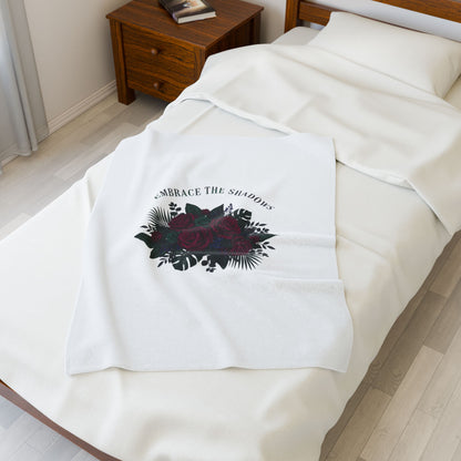 Embrace the Shadows Floral Blanket | Eco-Limited