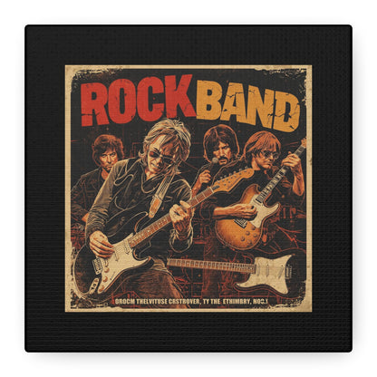 Rock Band Vintage Canvas Wall Art | Eco - Limited