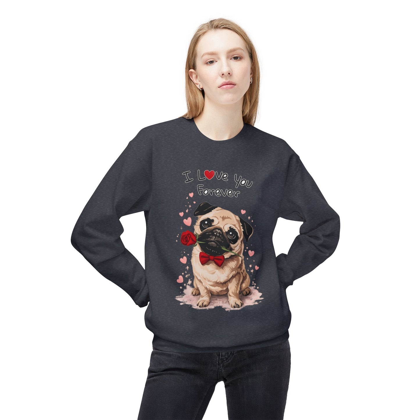 Pug Love Forever Sweater | Eco-Limited