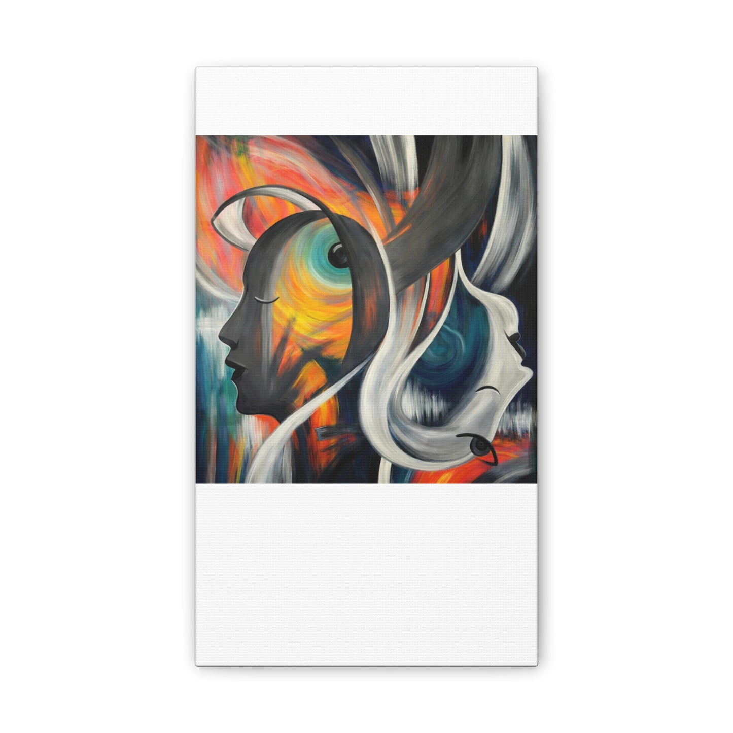 Abstract Expression Portrait Canvas | Eco-Limited