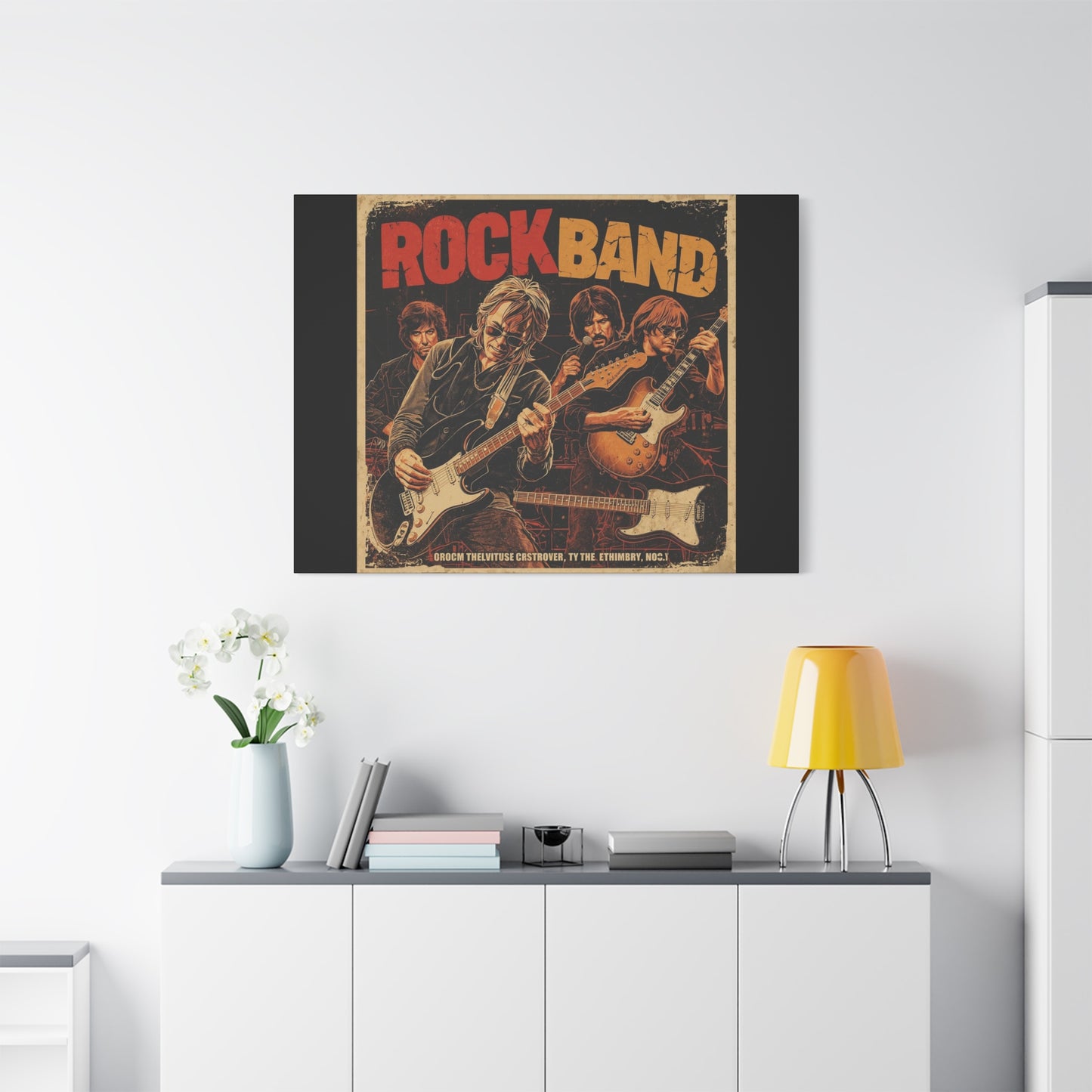 Rock Band Vintage Canvas Wall Art | Eco - Limited