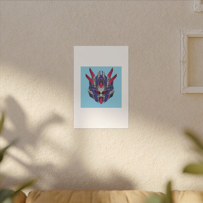 Mecha Warrior Helmet Organic Canvas