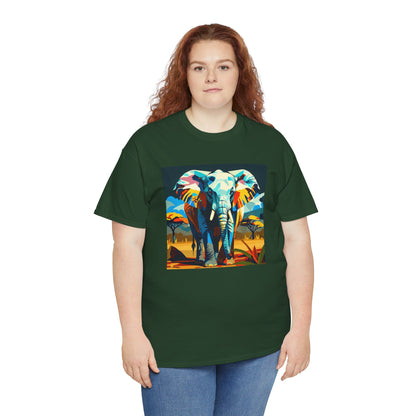Colorful Elephant Art T-Shirt | Eco-Limited