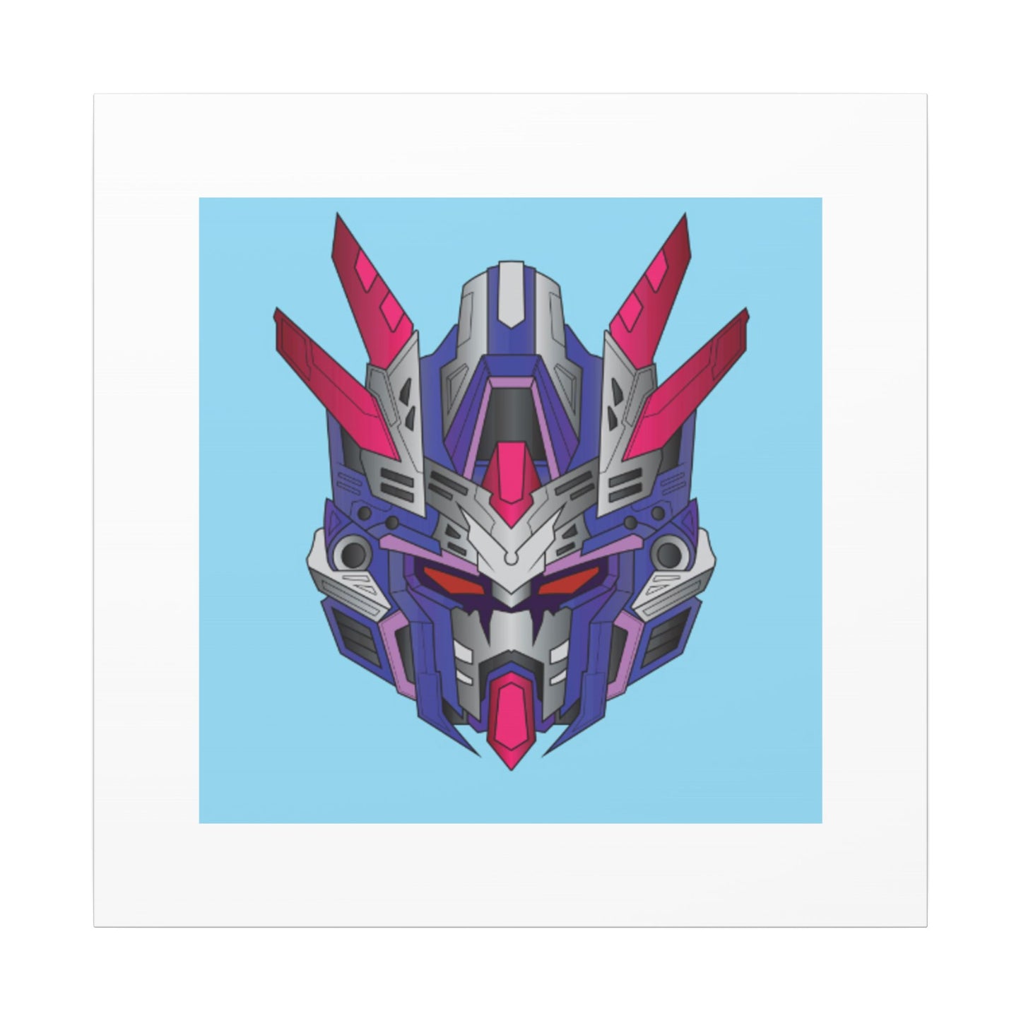 Mecha Warrior Helmet Organic Canvas