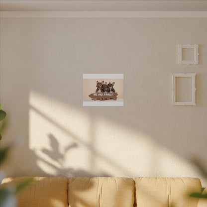 We Are Family French Bulldog Canvas Wall Art