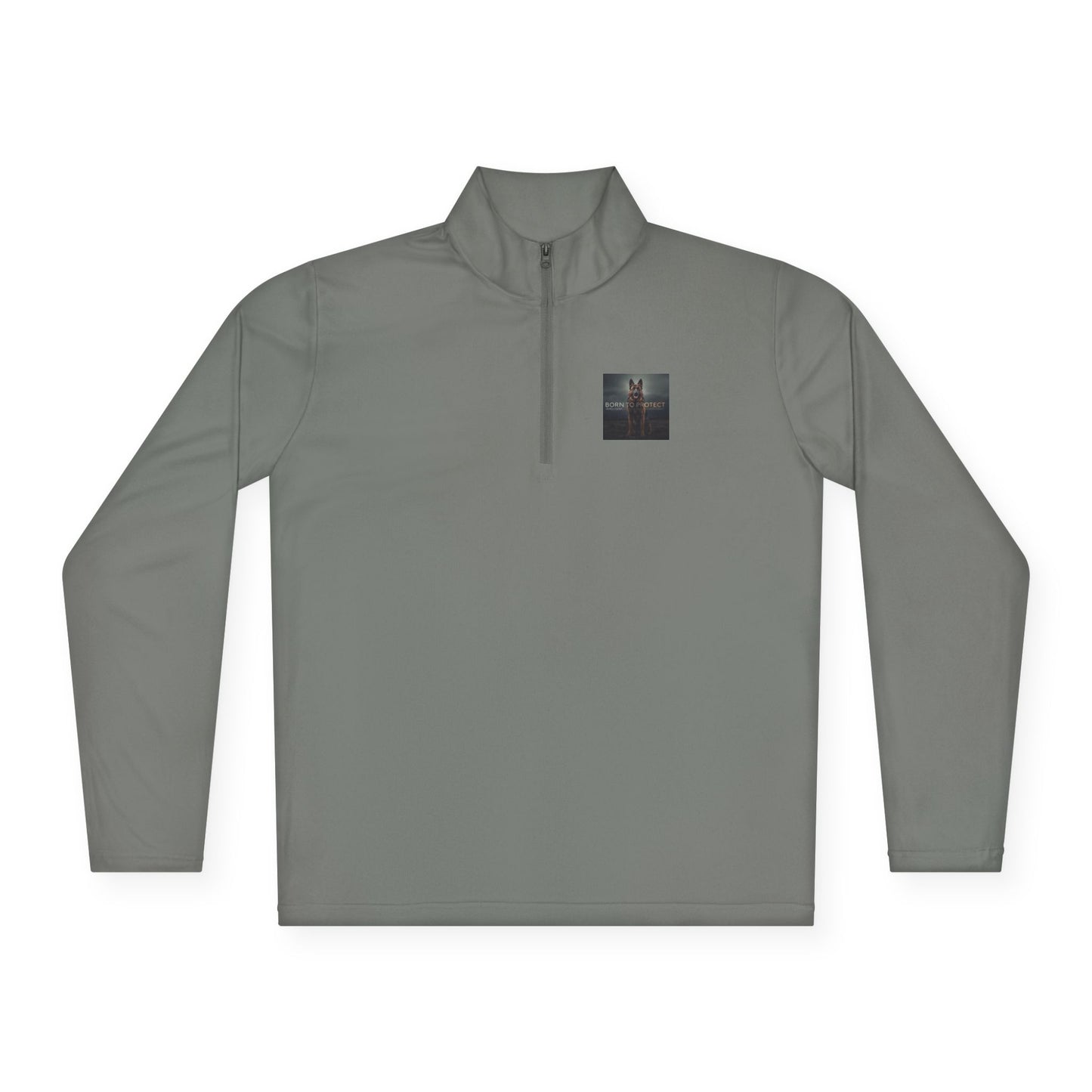 German Shepherd Born To Protect Quarter Zip Pullover | Eco-Limited