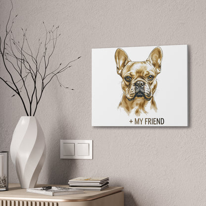 French Bulldog My Friend Canvas Wall Art | Eco Limited