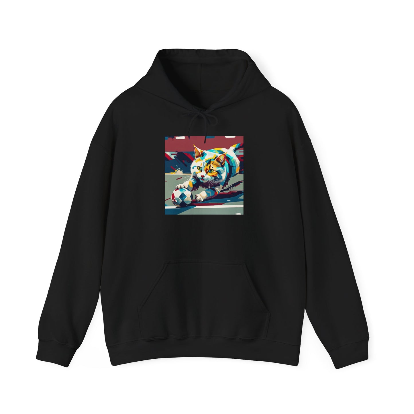 Color Pop Cat Art Hoodie | Eco-Limited