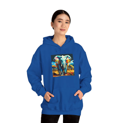 Electric Elephant Art Hoodie | Eco-Limited