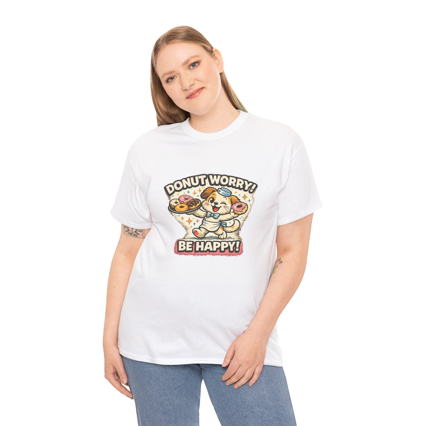 Donut Worry Bootleg Graphic T-Shirt | Eco - Limited