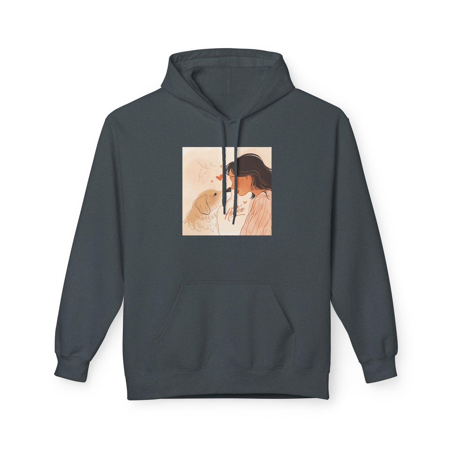 Dog Mom Love Moment Graphic Hoodie Gift | Eco-Friendly - Limited