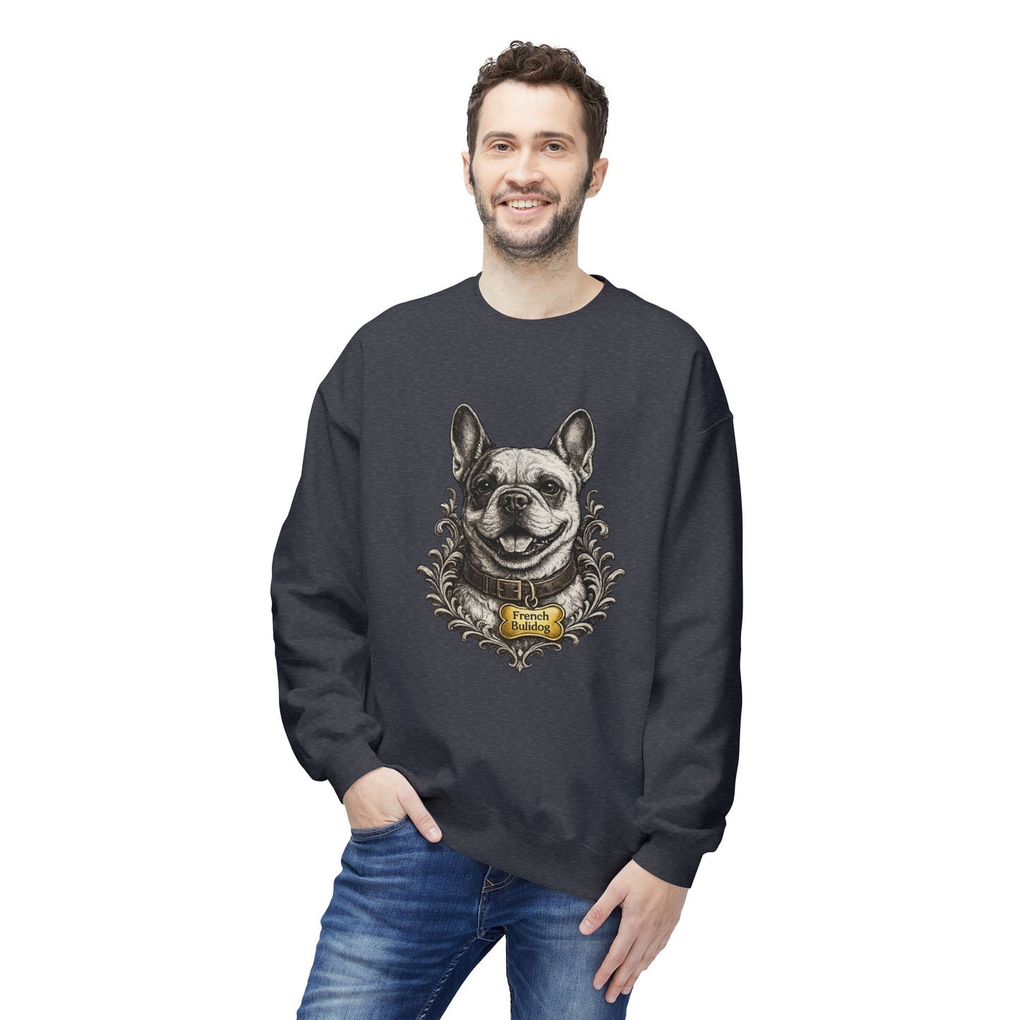 French Bulldog Ink Drawing Sweatshirt | Eco-Limited