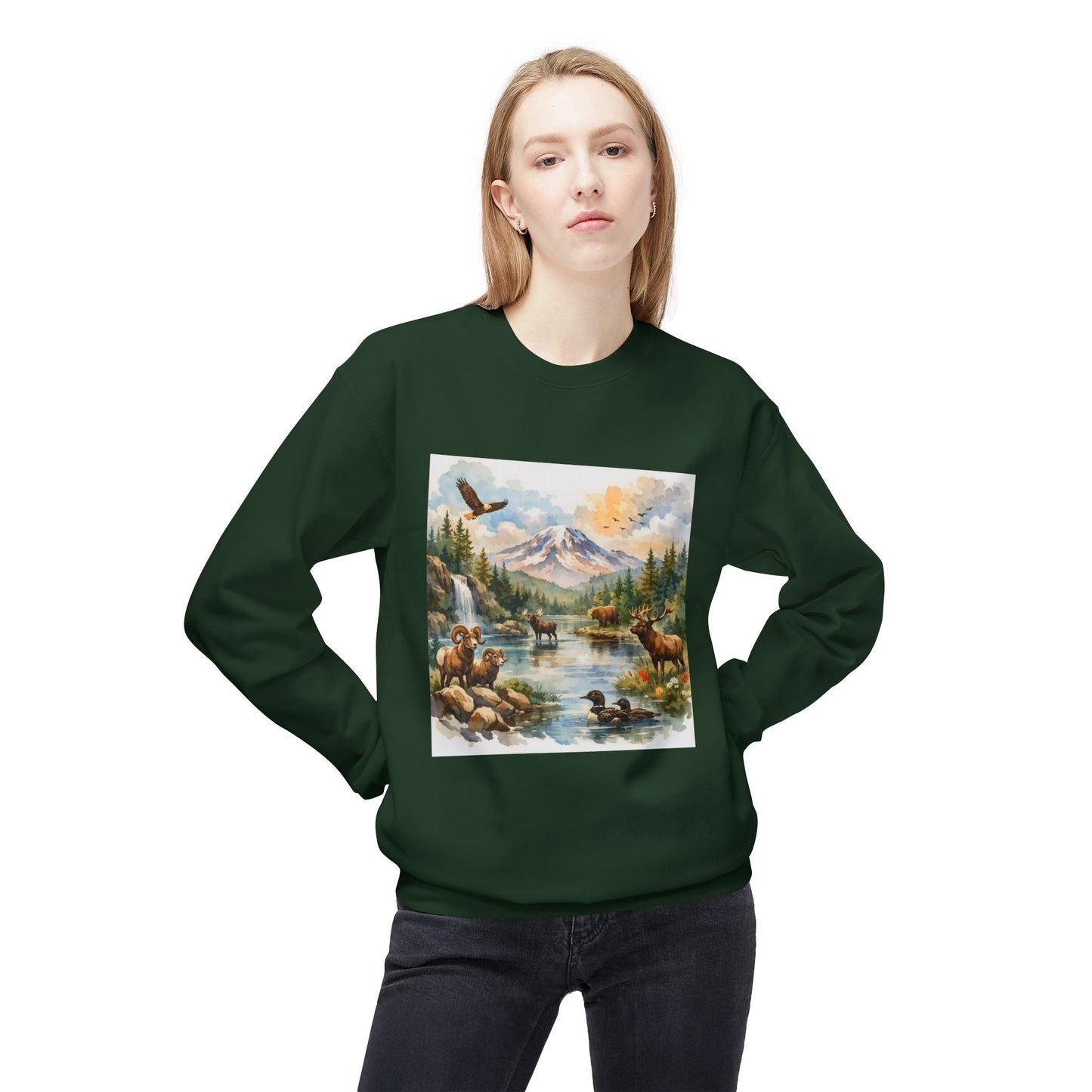 Wild American Landscape Graphic Sweater | Eco - Limited