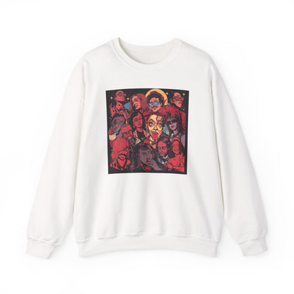 Rock Band Faces Art Sweater | Eco-Limited