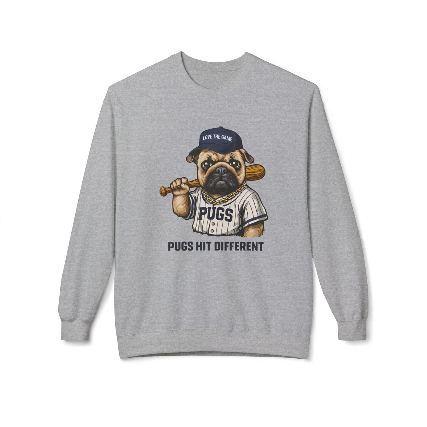 Pugs Hit Different Graphic Sweater | Eco-Limited