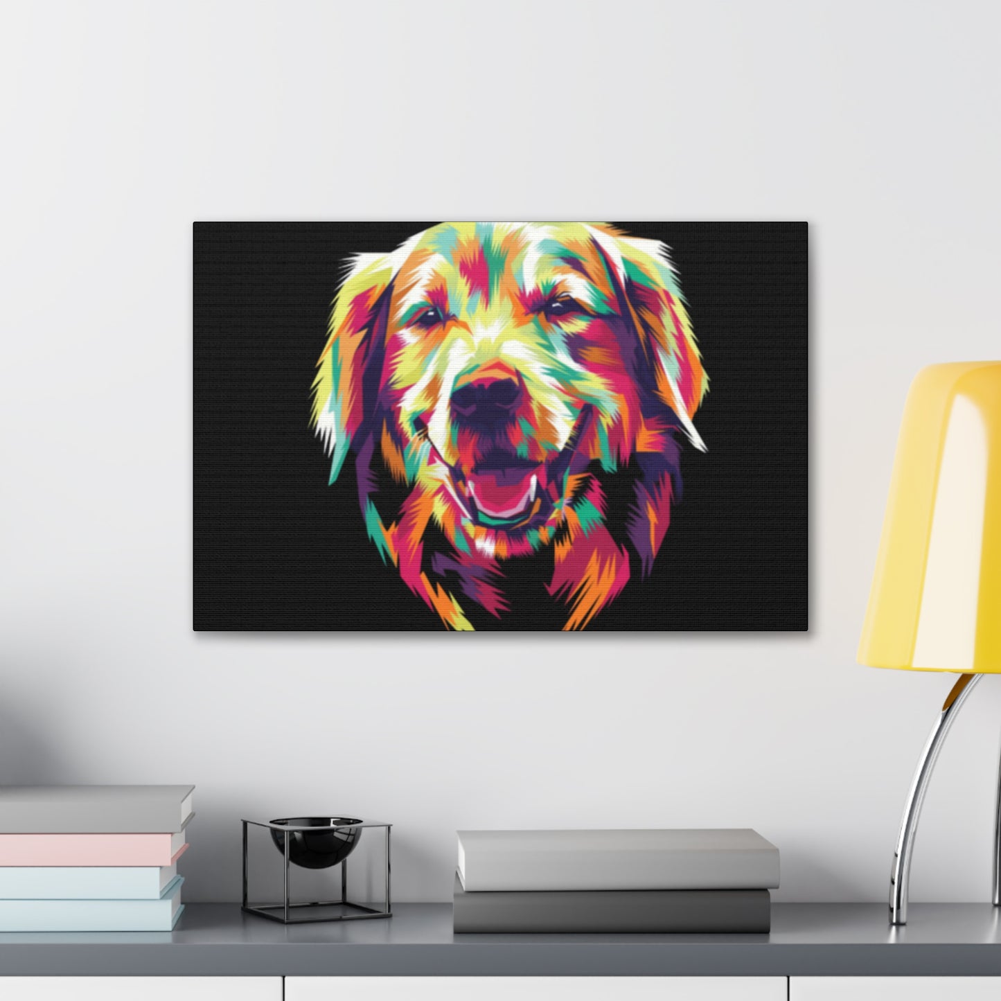 Color Burst Golden Smile Canvas | Eco-Limited