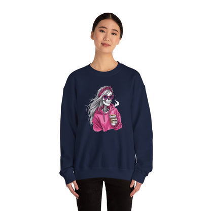 Coffee Rebel Skeleton Sweatshirt | Eco-Limited