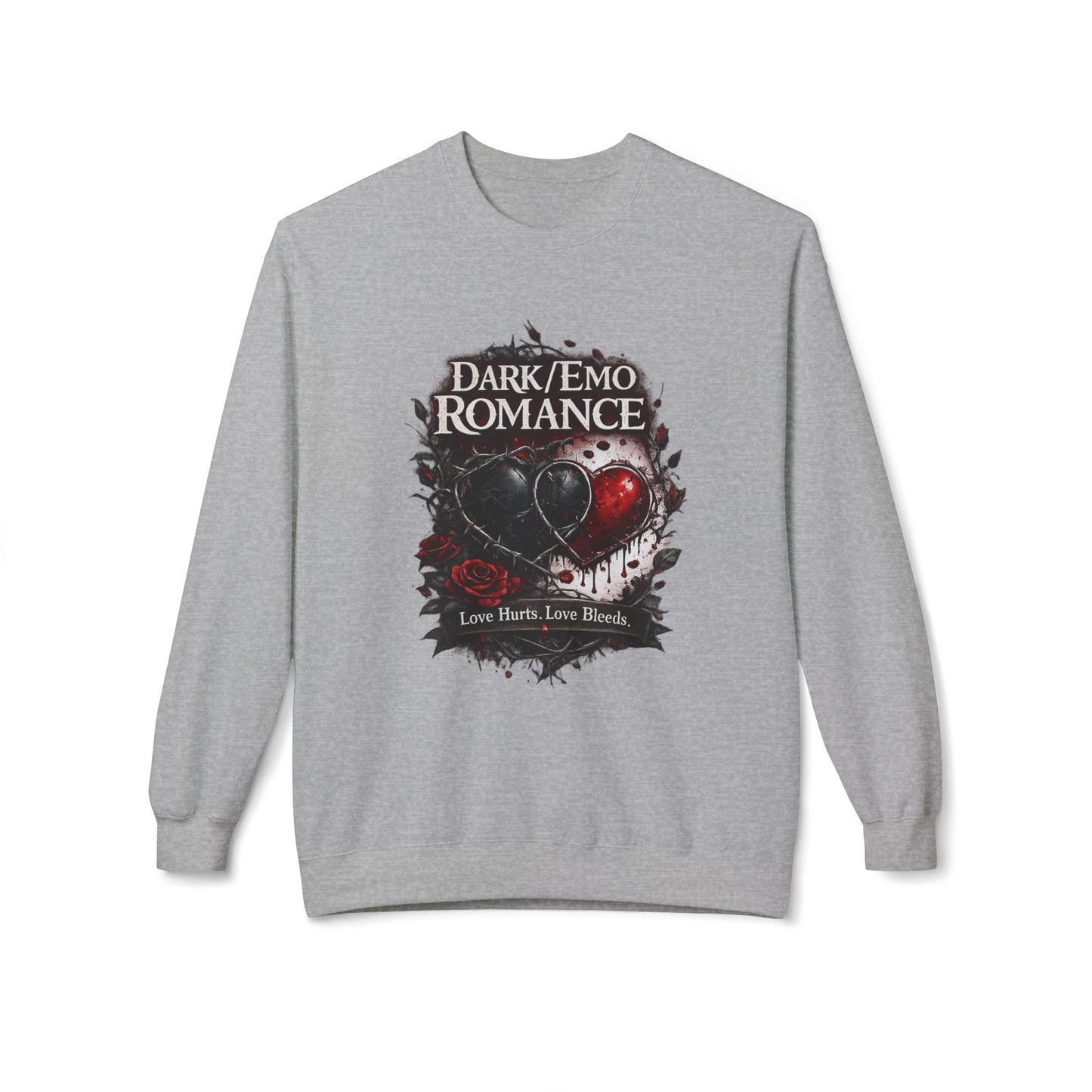 Dark Emo Romance Heart Sweatshirt | Eco-Limited