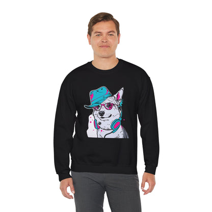 Urban DJ Dog Art Sweater | Eco-Limited