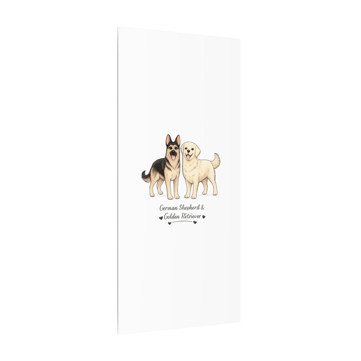 German Shepherd & Golden Retriever Canvas Wall Art