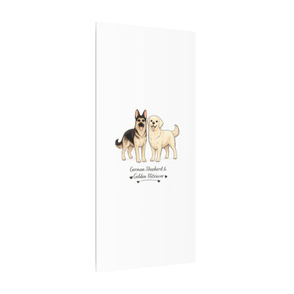 German Shepherd & Golden Retriever Canvas Wall Art