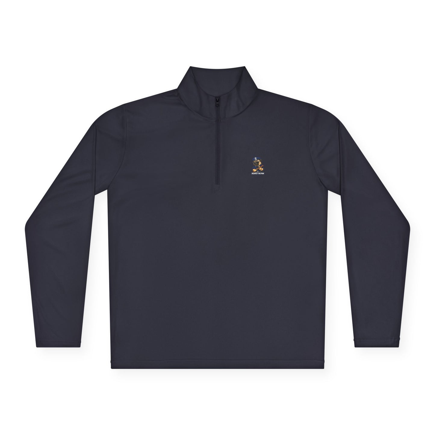 Respect The Paw Golden Retriever Quarter Zip Pullover | Eco-Limited