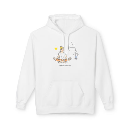 Healthy Lifestyle Illustration Hoodie | Eco-Limited