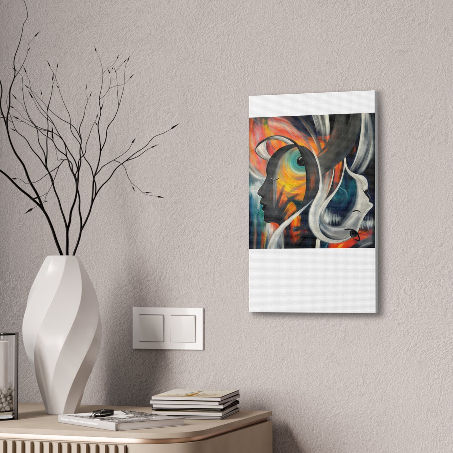 Abstract Expression Portrait Canvas | Eco-Limited