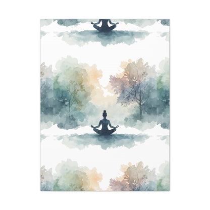 Peace Within Meditation Canvas Wall Art | Eco-Limited