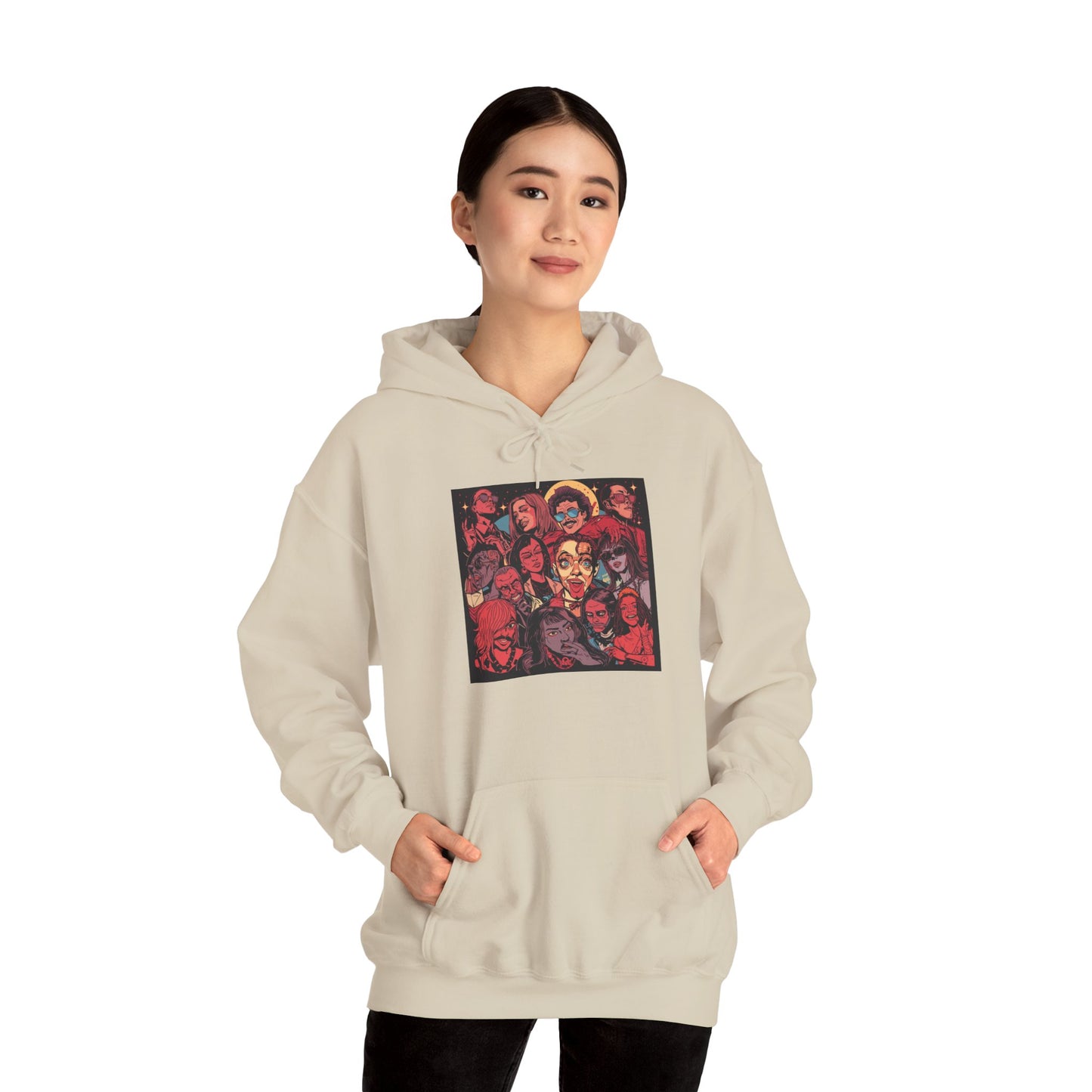 Street Pop Art Hoodie Bold Graphic Urban Fashion Unisex Pullover
