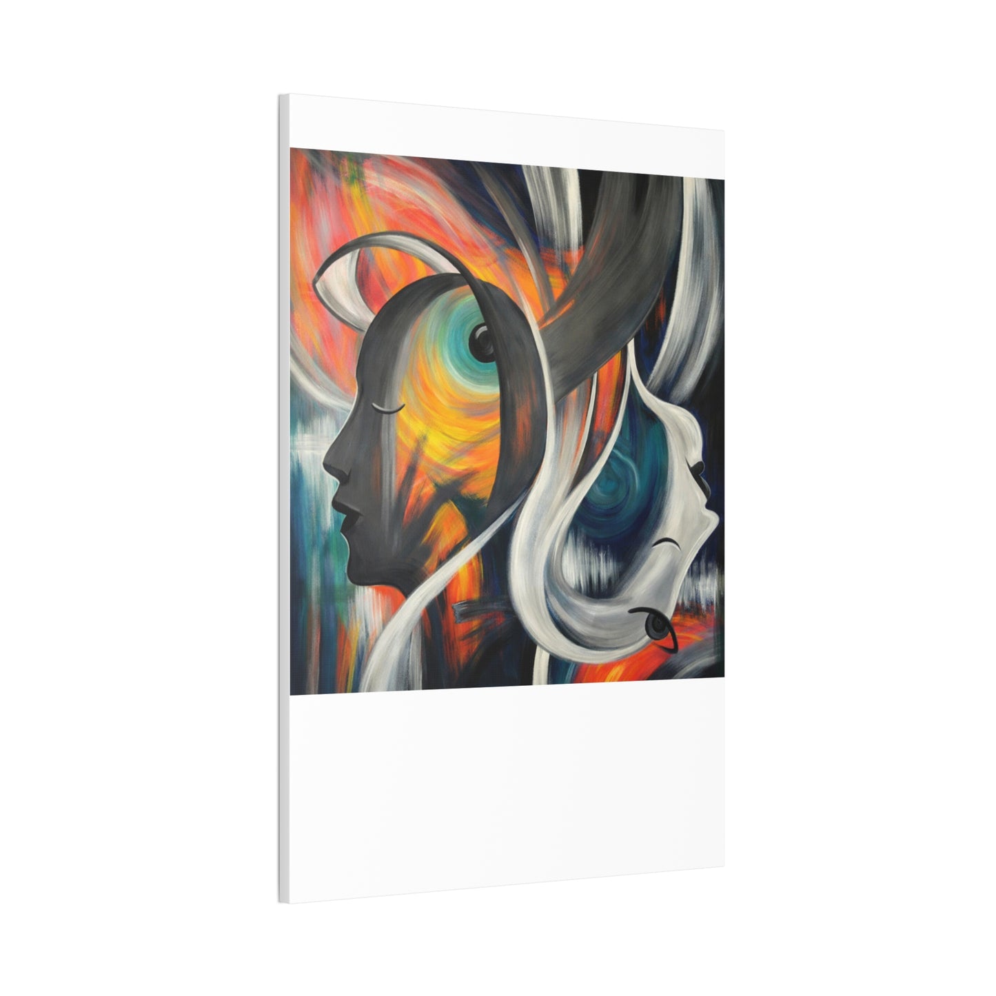 Abstract Expression Portrait Canvas | Eco-Limited
