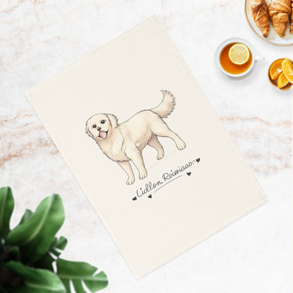 Golden Retriever Organic Cotton Tea Towel
