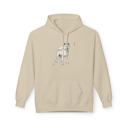 Korean Jindo Ink Illustration Hoodie | Eco-Limited