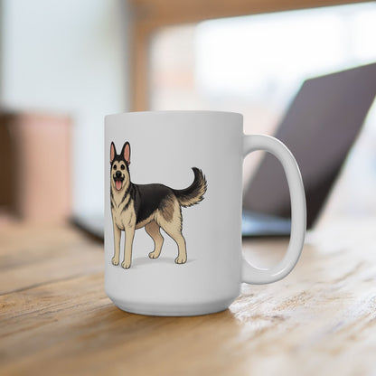 Cute Standing Dog Coffee Cup (11oz/15oz)