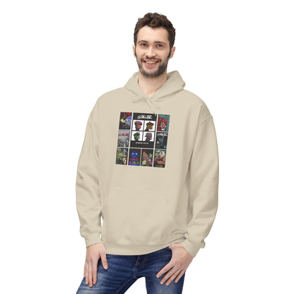Gorillaz Album Art Collage Graphic Hoodie | Eco-Limited