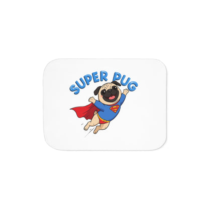 Super Pug Cozy Throw Blanket | Eco-Limited