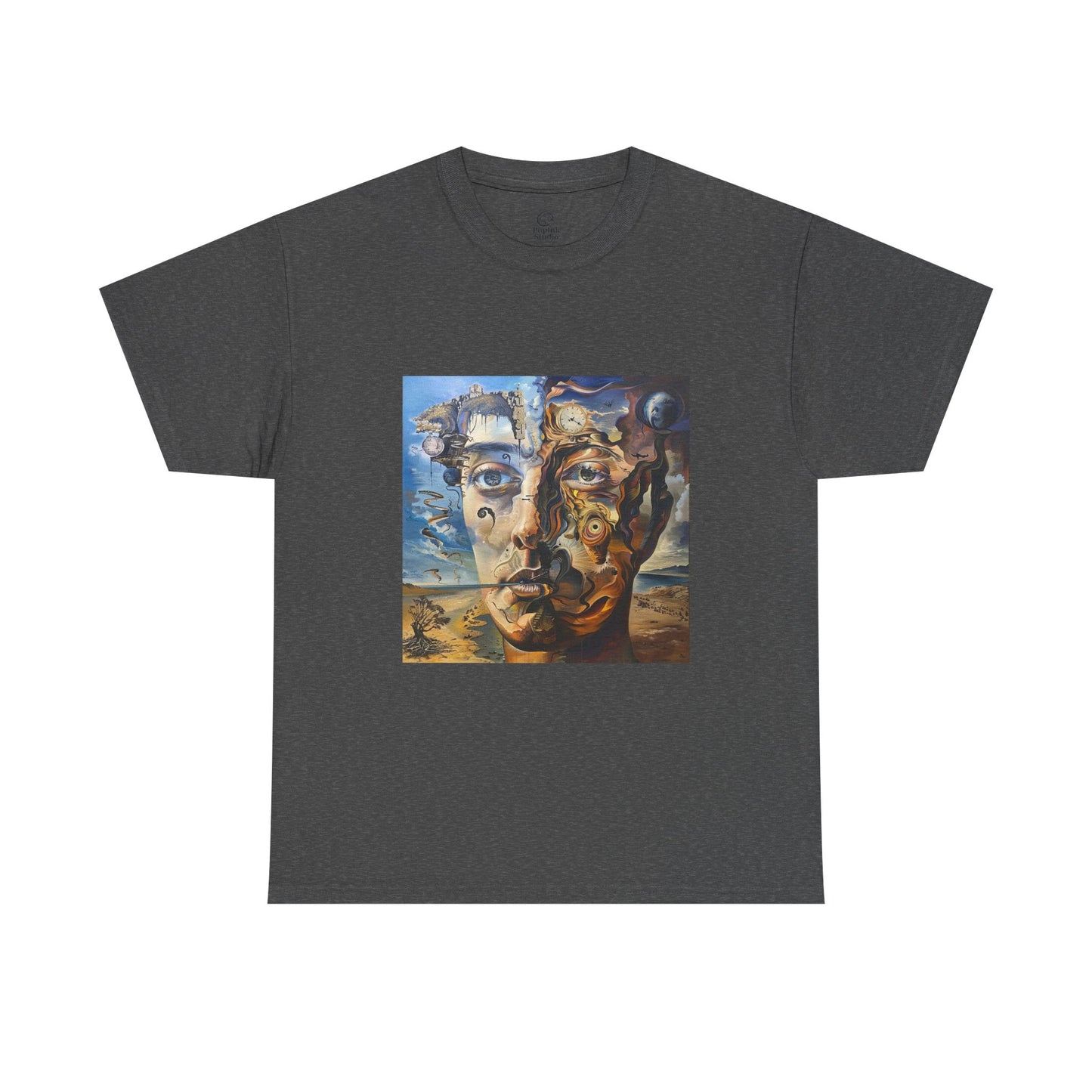 Surreal Split Mind Art T-Shirt | Eco-Limited