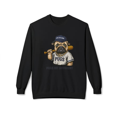 Pugs Hit Different Graphic Sweater | Eco-Limited
