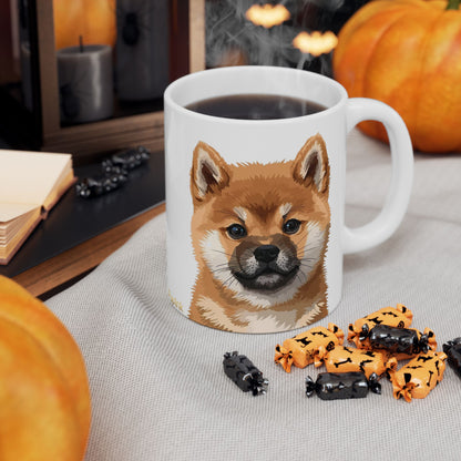 Shiba Inu Puppy Ceramic Mug (11oz, 15oz)