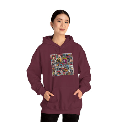 Rock Collage Street Art Hoodie | Eco-Limited