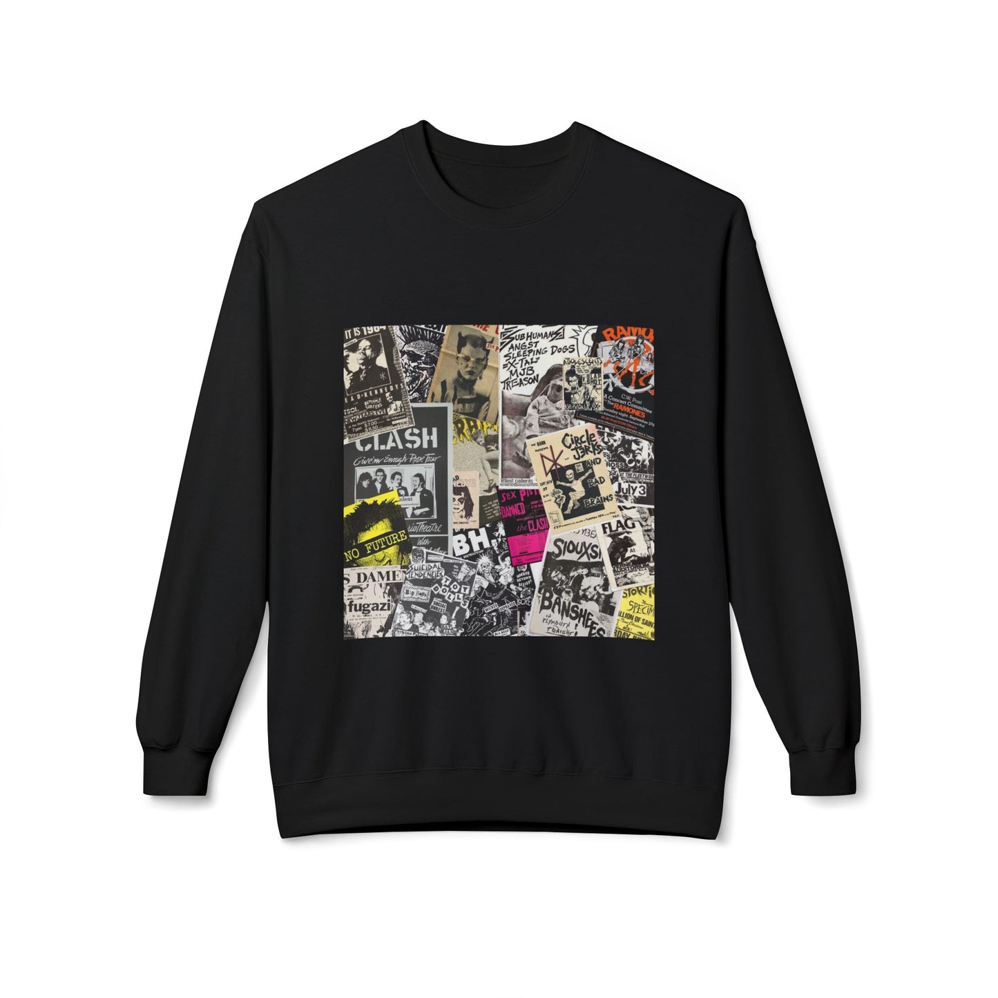 Punk Collage Art Graphic Sweatshirt | Eco-Limited
