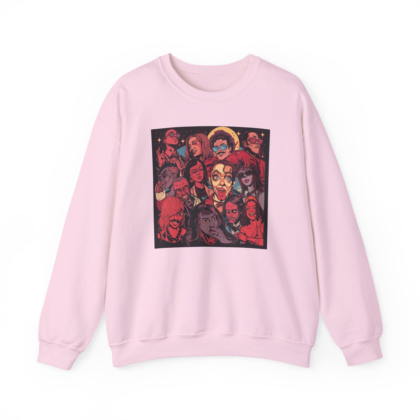 Rock Band Faces Art Sweater | Eco-Limited