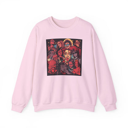 Rock Band Faces Art Sweater | Eco-Limited