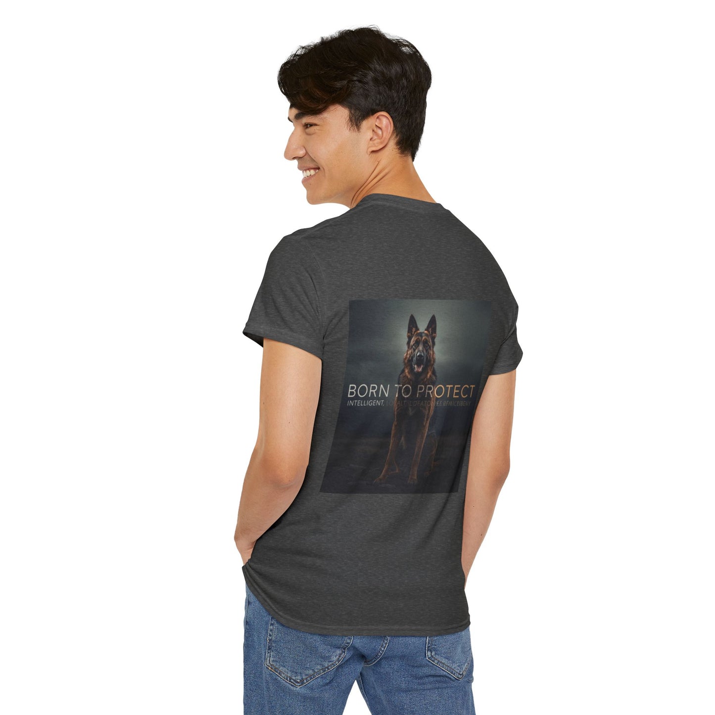 German Shepherd Born To Protect T-Shirt | Eco-Limited