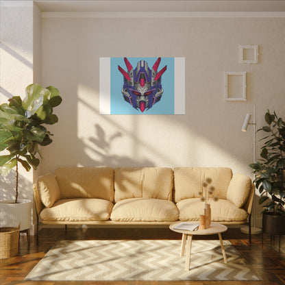 Mecha Warrior Helmet Organic Canvas